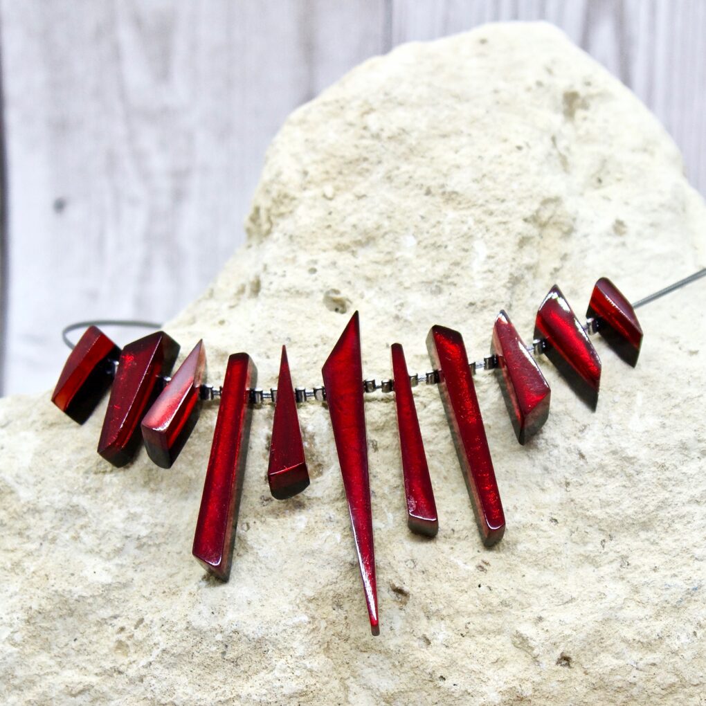  Icicle Necklace – Red